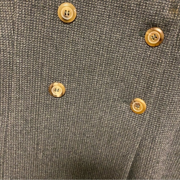 Giorgio Armani | Double Breasted Tweed Blazer Vintage Size 8 - Picture 2 of 4